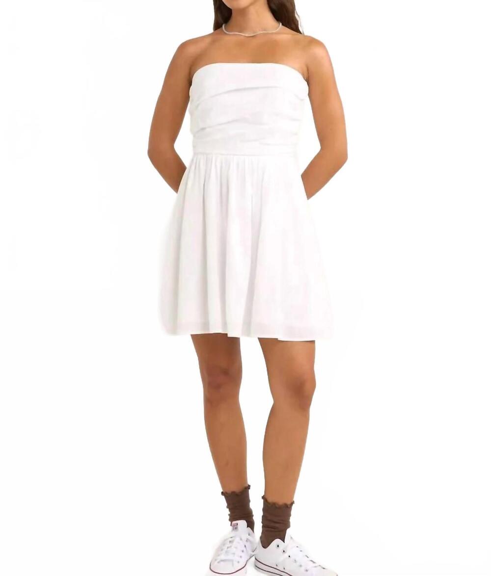 NEW RHYTHM. mila mini dress in white